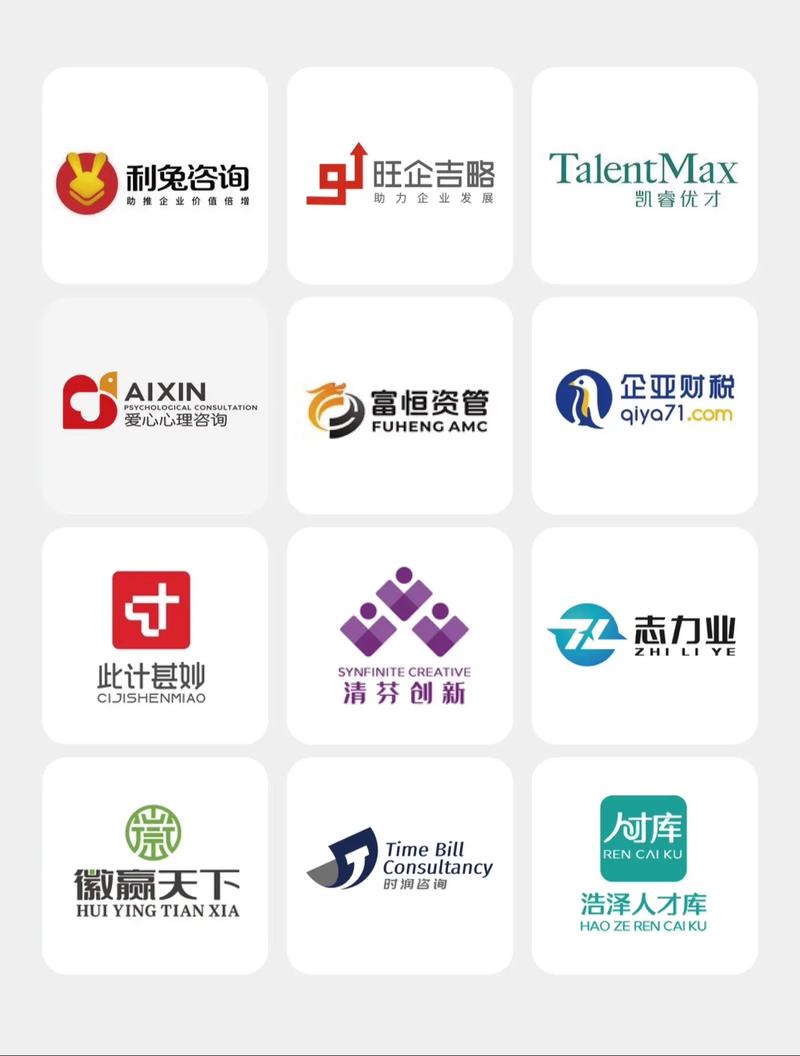 咨詢管理 logo 設計 財稅資產與信息咨詢服務的專業化之道